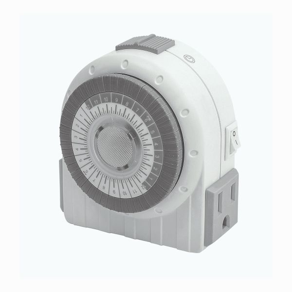 Temporizador mecánico para interior, doble contacto. TL-TTM-158 Tecnolite