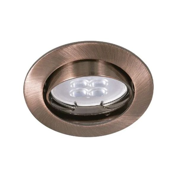 Lámpara para empotrar dirigible de interior, 50 W, cobre. YD-330/C Tecnolite