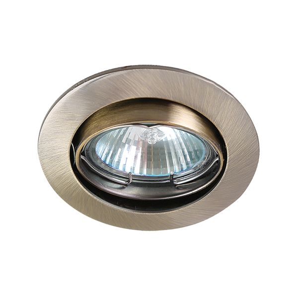 Lámpara para empotrar dirigible de interior, 50 W, laton antiguo. YD-330/LA Tecnolite