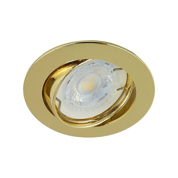 Lámpara para empotrar dirigible de interior, 50 W, latonado. YD-330/O Tecnolite