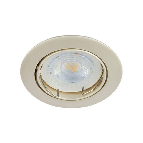 Lámpara para empotrar dirigible de interior, 50 W, perlado. YD-330/P Tecnolite