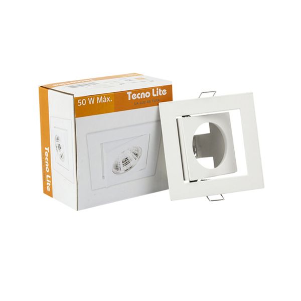 Lámpara Empotrable de Techo, 50 W, Dirigible, Blanco, YD-339/B Tecnolite