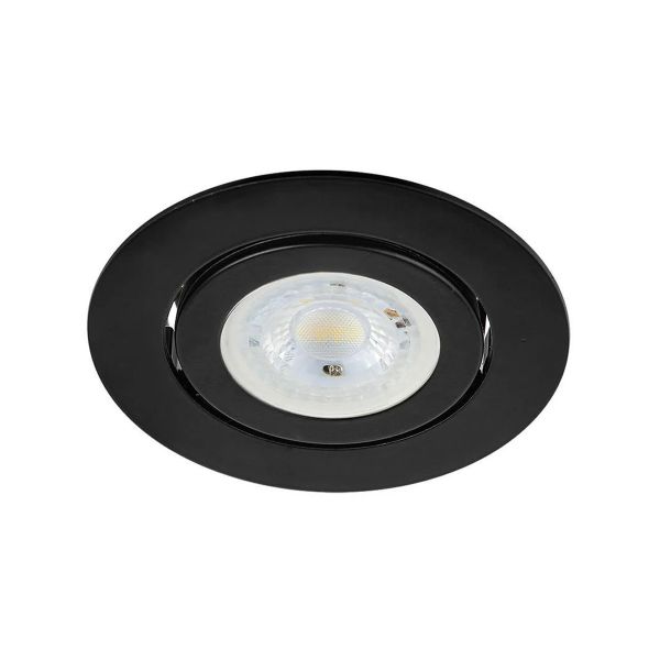 Lámpara para empotrar dirigible de interior, 6 W, negro. YD-341/N Tecnolite