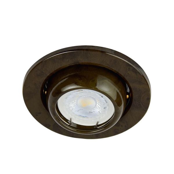 Lámpara para empotrar dirigible de interior, 6 W, madera. YD-345/M Tecnolite