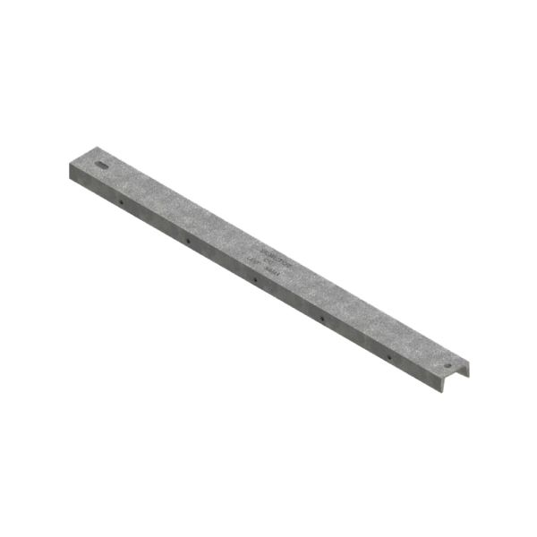 Corredera canal tipo C, acero galvanizado, 60 cm. C-60 Valmact