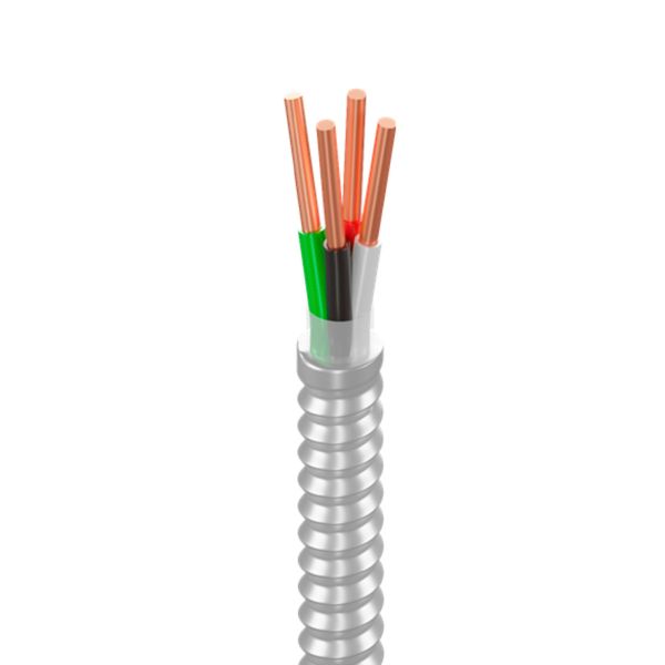 Cable armorflex tipo MC calibre 14, 3C+1T, rollo de 76.2 mts. CA3X14 Viakon