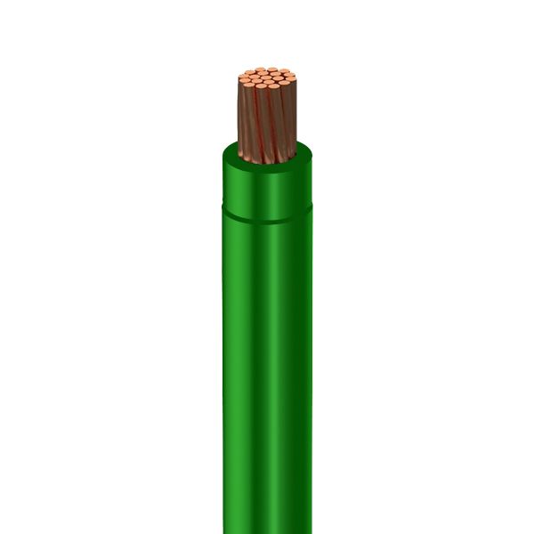 Cable THW nylon calibre 10, verde, metro. CTHWN-10TV Viakon
