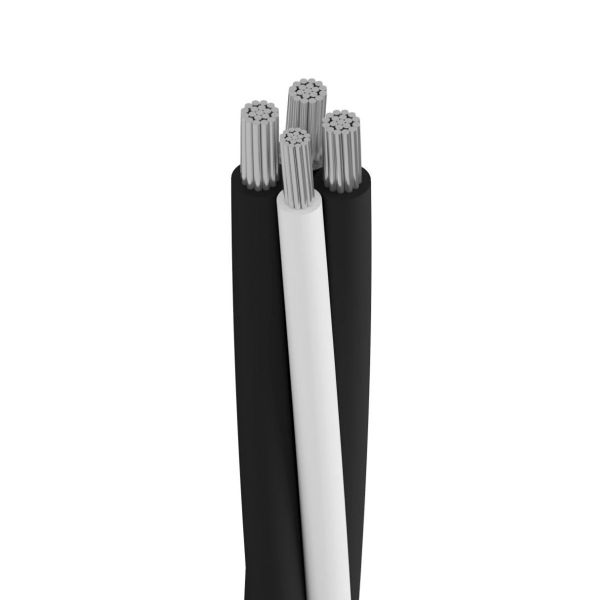 Cable XLP para distribución subterránea, calibre 2, metro. XLP2(2+1)AL600VT Viakon