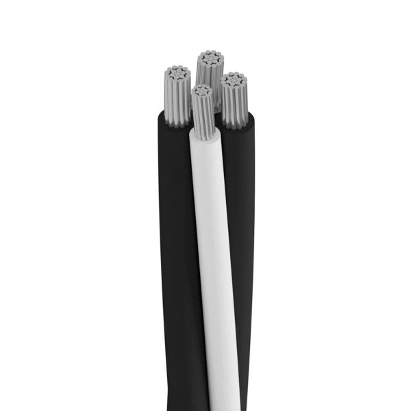 Cable XLP para distribución subterránea, cuádruplex, color negro, metro. XLP3X3/0+1X1/0ALT Viakon