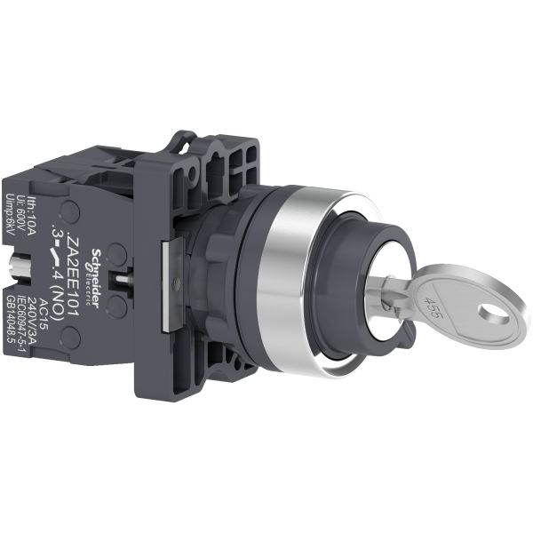 Selector 2 Posiciones Fijas 2 Na Llave Schneider Xa2eg43.