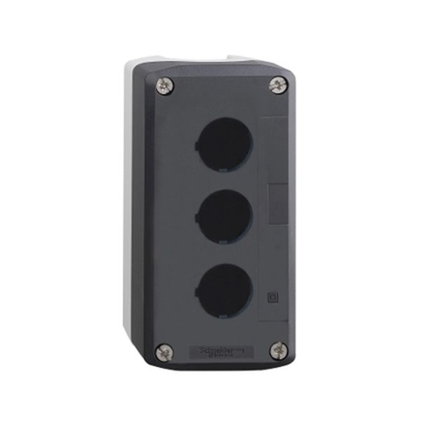 Caja vacía XALD, 3 orificios, tapa gris. XALD03 Schneider Electric