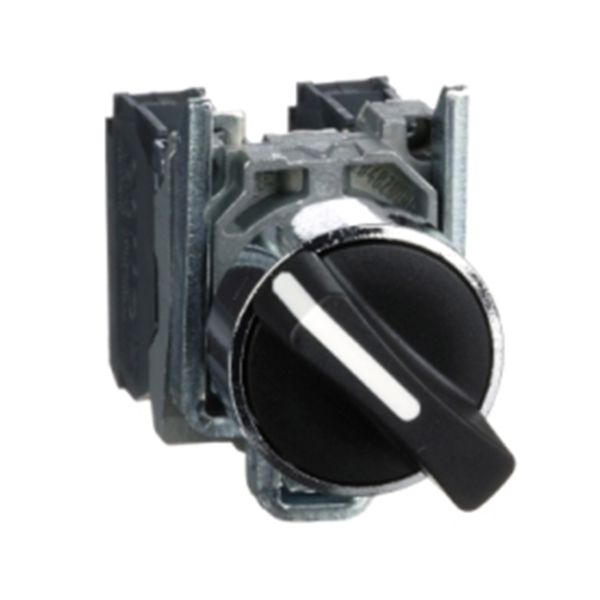 Botón giratorio selector XB4, 2 posiciones 90°. XB4BD25 Schneider Electric
