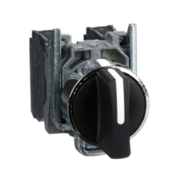 Selector XB4, 3 posiciones NA+NA. XB4BD53 Schneider Electric