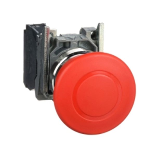 Pulsador de parada de emergencia, metal, seta roja. XB4BT842 Schneider Electric