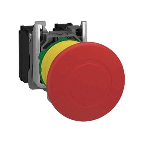 Pulsador de parada de emergencia XB5, 40mm, seta rojo. XB5AT845 Schneider Electric