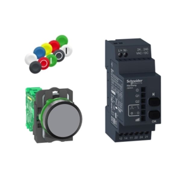 Paquete inalámbrico XB5R, 22mm, 2 relé. XB5RFA02 Schneider Electric