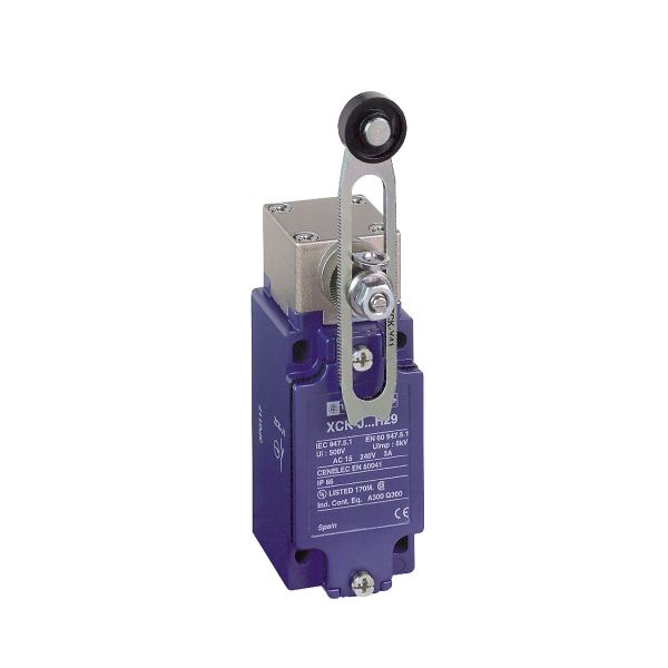 Interruptor de límite de 2 polos 1NC + 1NO con cabezal giratorio. XCKJ10541H7 Schneider Electric