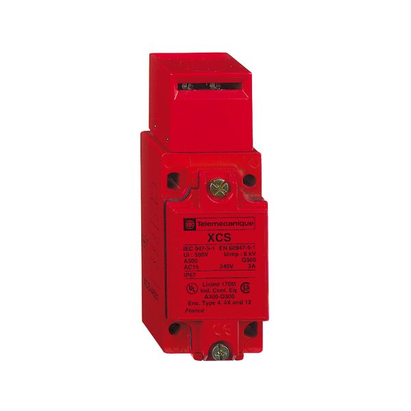 Interruptor de seguridad, 2 NC + 1 NO, ruptura lenta, 1 entrada roscada. XCSA702 Schneider Electric