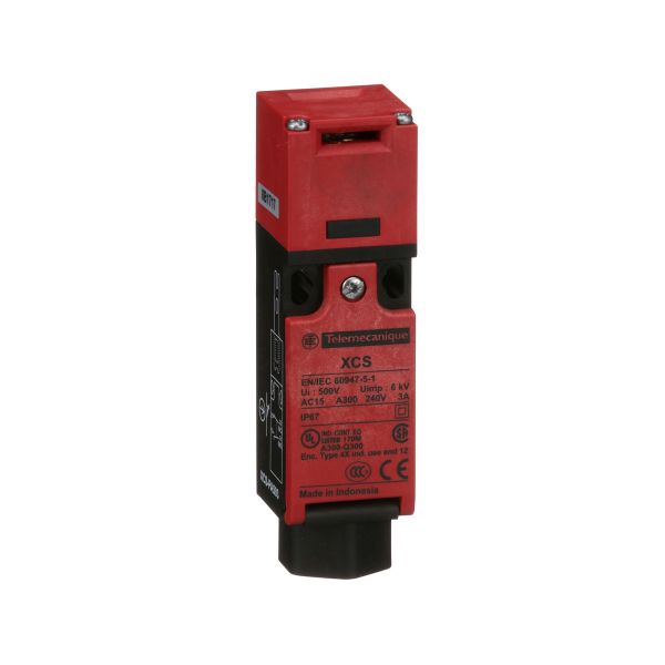 Interruptor de seguridad unipolar de un tiro, 1NO-1NC. XCSPA593 Schneider Electric