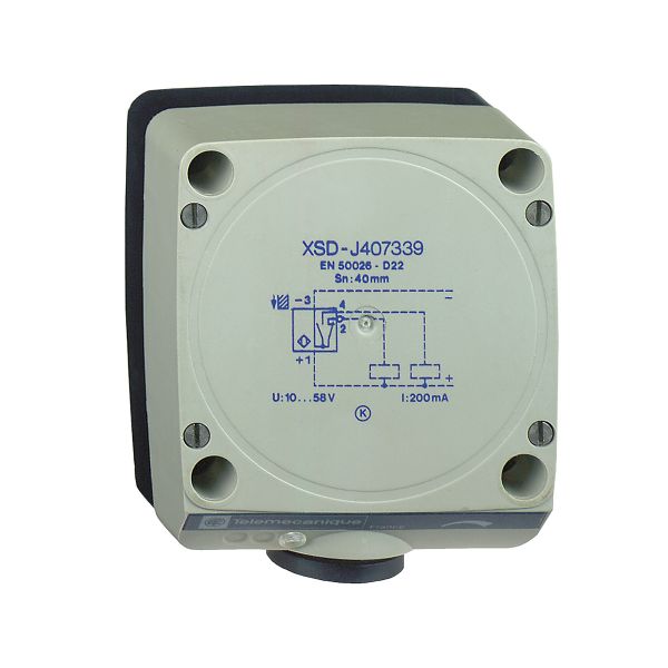 Sensor de proximidad, alcance 60 mm, salida PNP, 12-48 V dc. XSDH607339 Schneider Electric