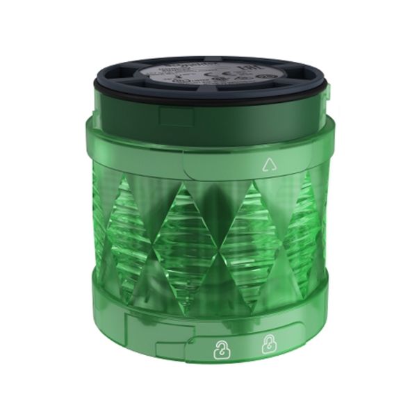 Unidad LED iluminada XVU, verde, 60mm, 24v ac/dc. XVUC43 Schneider Electric