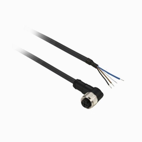 Cable, M8, hembra, acod 4P, aro metal, extención. XZCP1041L5 Schneider Electric