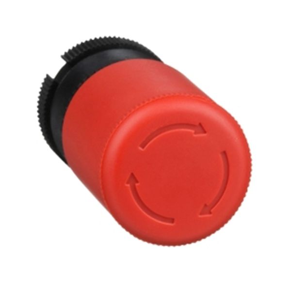 Pulsador de desconexión de emergencia, 30mm, seta rojo. ZA2BS834 Schneider Electric