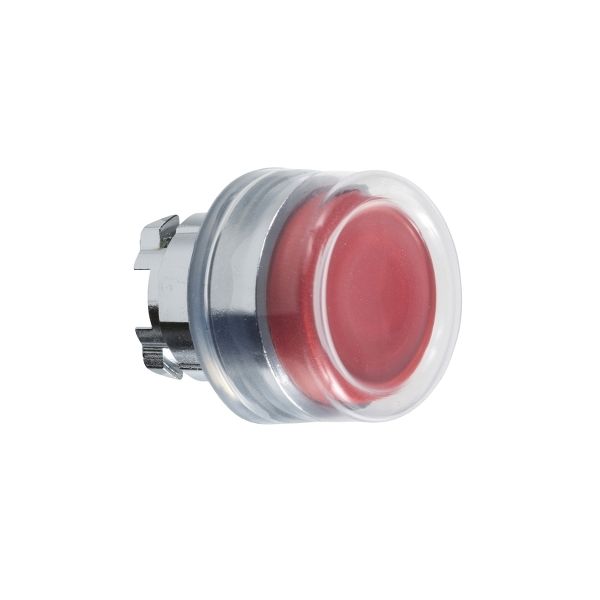 Cabeza pulsador goma roja ZB4, 22mm, no luminoso. ZB4BP4 Schneider Electric