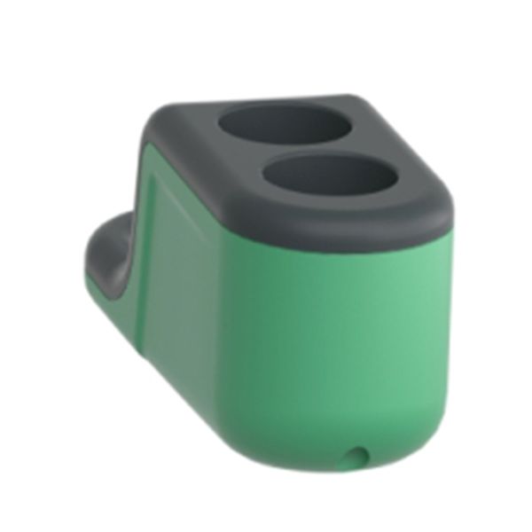 Contenedor de interruptor de mano vacía para uso móvil, 2 funciones, verde. ZBRM22 Schneider Electric