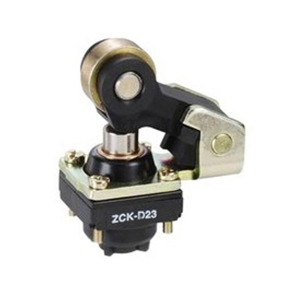 Cabezal de interruptor de límite con palanca de émbolo de rodillo. ZCKD23 Schneider Electric