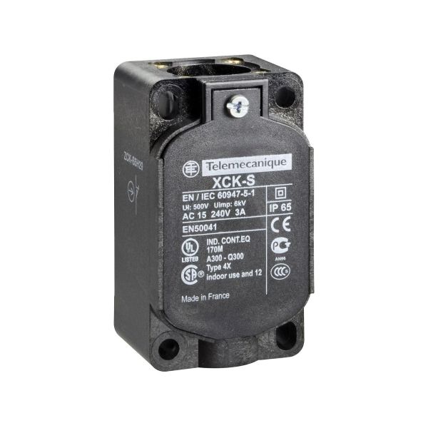 Cuerpo de interruptor de límite de plástico, con cabezales de actuador. ZCKS1 Schneider Electric