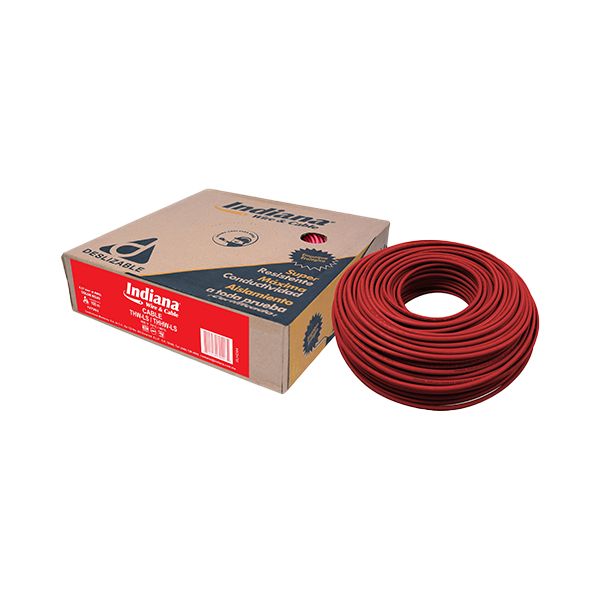 Caja 100 m de Cable Rojo THW Calibre 14 AWG 100% Cobre Indiana