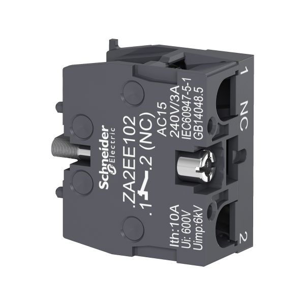 Bloque de Contacto Sencillo para Cable ZA2EE102 Schneider Electric