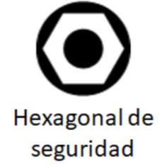 hexagonal de seguridad punta