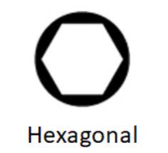 hexagonal punta